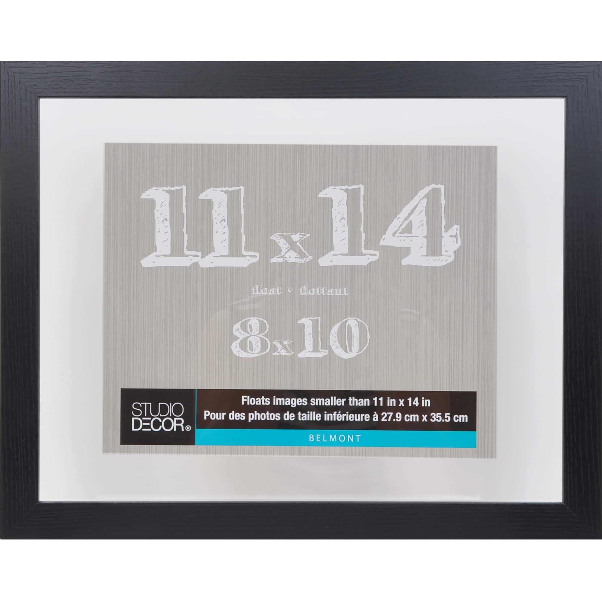 8 Pack: Black 11" x 14" Float Frame, Belmont by Studio Décor®